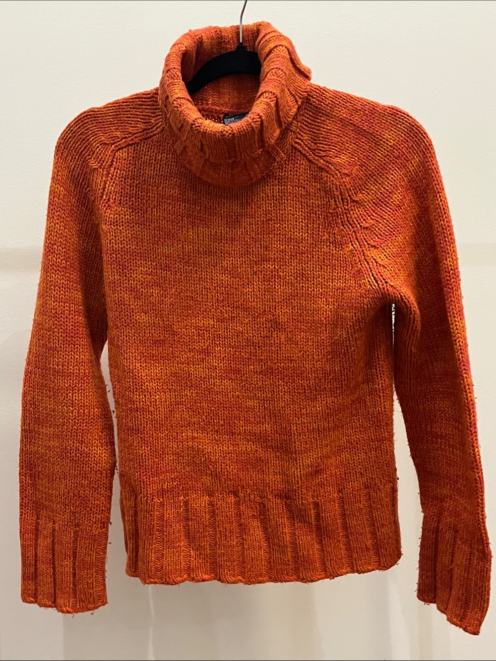 Women's Cozy Turtleneck Sweater in Burnt Orange